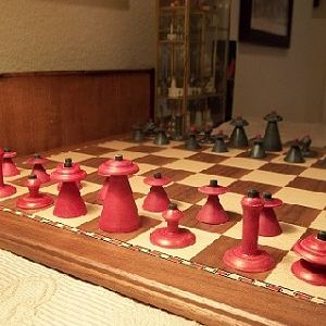 Chess set in 19th-century Persian style