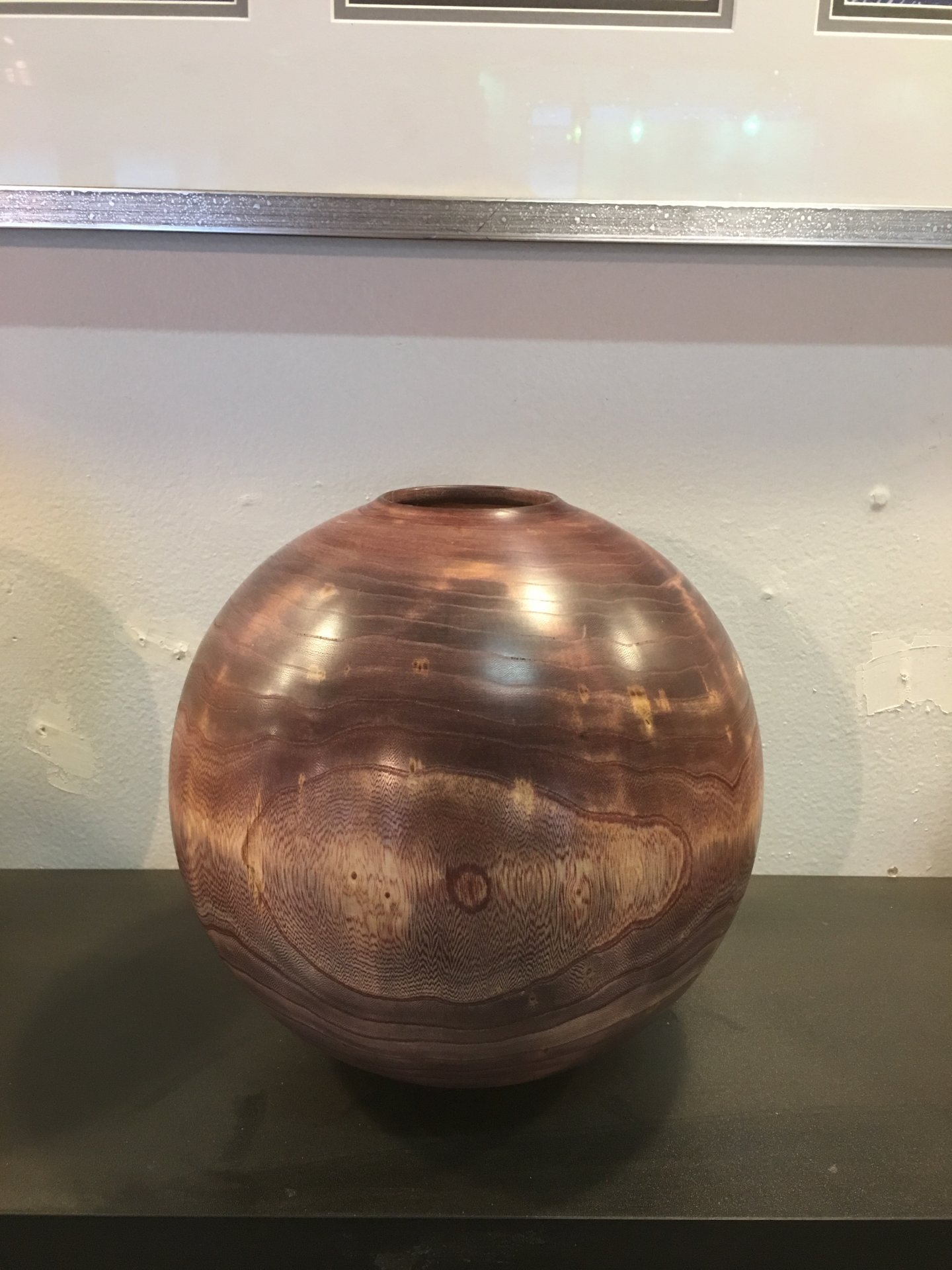 Elm sphere hollow form