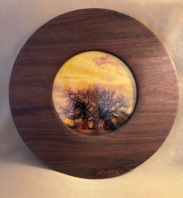 Walnut picture frame