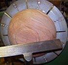 Dry rough turned Applewood base flattening & reshaping.jpg