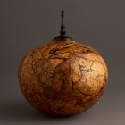 Spalted Oak Burl Keepsake Urn, u.154.jpg