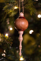 Globe Finial Ornament - African Mahogany, Redheart, Hard Maple - 4.jpg