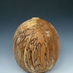 spalted beech hollow form