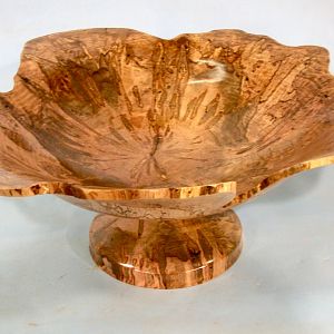 30" diameter Ambrosia Maple pedestal bowl