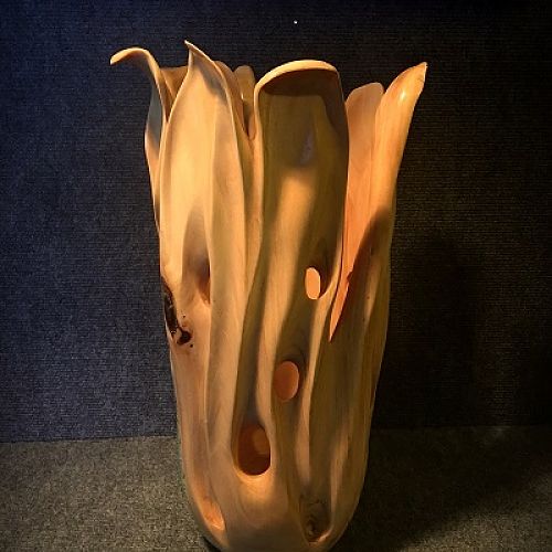 Carved Poplar Vase