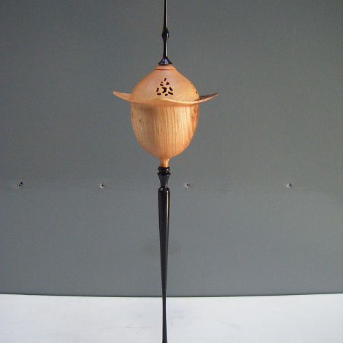 Tall Pierced Lidded Goblet with finial