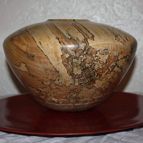 Spalted Maple Vase - Hollow Form