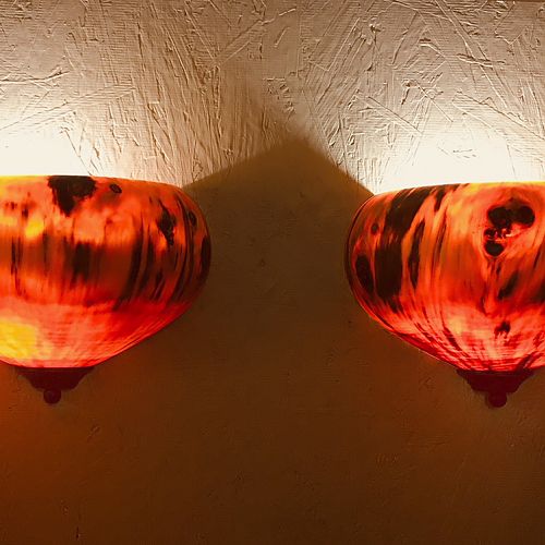 Norfolk Island Pine lighted wall sconces