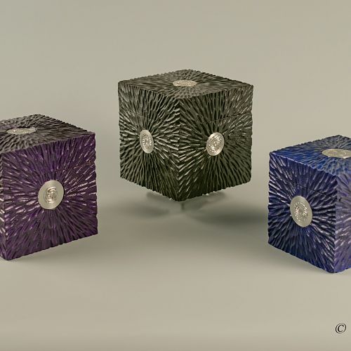 Pewter inlay boxes