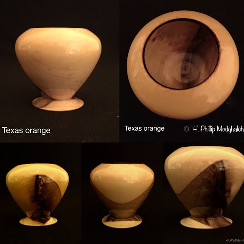 TExas Orange Vase