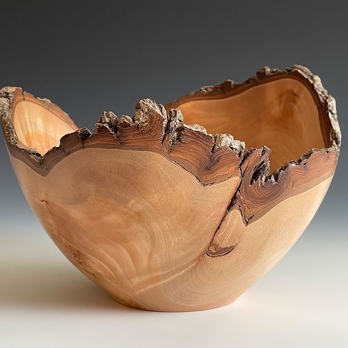 Willow burl natural-edge bowl