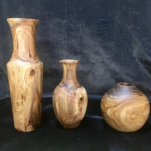 Japanese Cedar Vase Set
