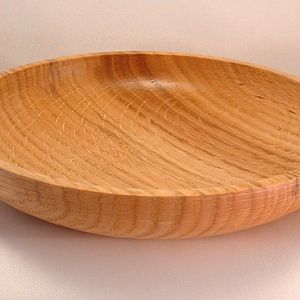 Oak shallow bowl