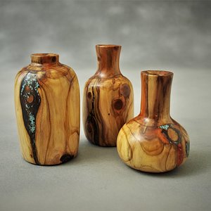 Sequoia bud vase trio