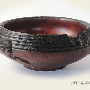 Redgum Bowl - 7" dia - Shellac finish