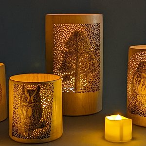 Pine Owl Assemblage - Luminary Series