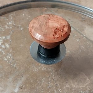 Cherry burl pot lid repair