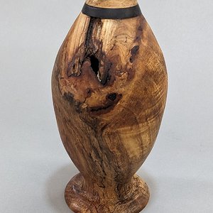 spalted pecan vase