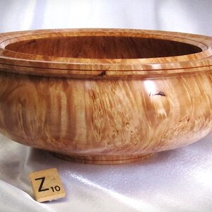 #2121 Maple burl bowl.