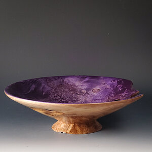 Purple Burl Bowl