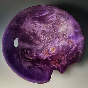 Purple Burl Bowl