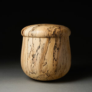 Spalted Pecan Covered Calabash