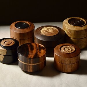 A variety or ring boxes