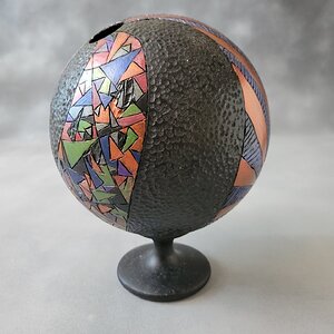 Painted Hollow Globe,