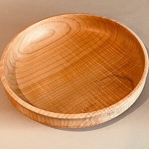 Curly maple fruit bowl