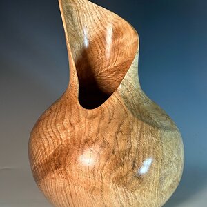 Red Oak Burl Vase