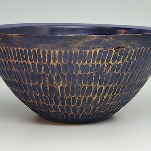 Re-Painted Carved Bowl