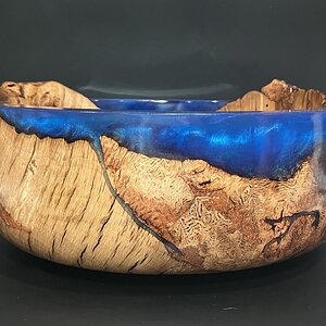 Oak Burl made whole with resin...