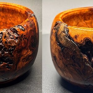 Cherry burl bowl