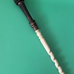 Magic wand with screw thread.