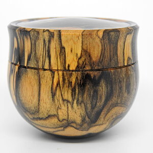 Pale Moon Ebony Round Bottom Box