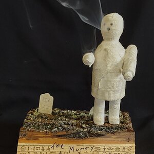 "The Mummy" with embellishments