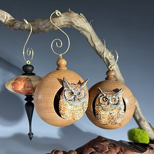 Great Horned Owl ornaments