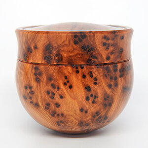 Thuya Burl Round Bottom Box