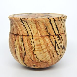 Spalted Beech Round Bottom Box