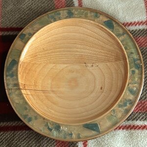 Maple and stone dish.