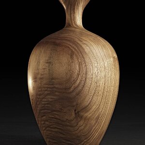 Walnut Vase / Hollow form