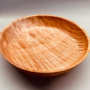 Figured maple fruit bowl