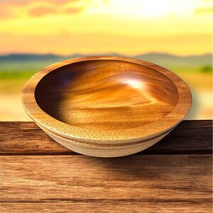 Rimmed snack bowl