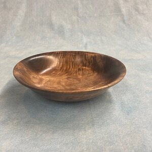 Footed Walnut Bowl