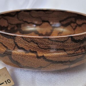 #2175 Marblewood ring dish.