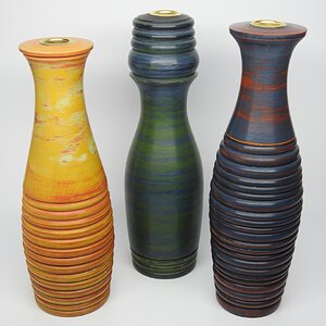 Milk Paint Candle Stands