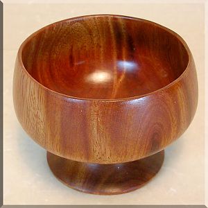 Small Kamani Crotch Calabash / Pedistal Bowl