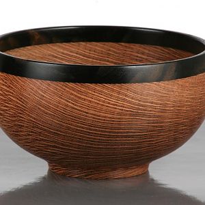 Ebony rim series, Lacewood bowl