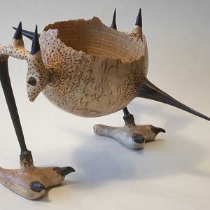 Footed bowl, "spikey", AAW Forum contest entry