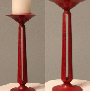 Cocobolo Candle Stand   Inside-Out turning
